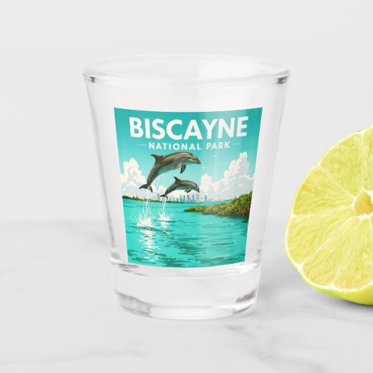 Nationaal Park Biscayne Shot Glas (Voorkant)