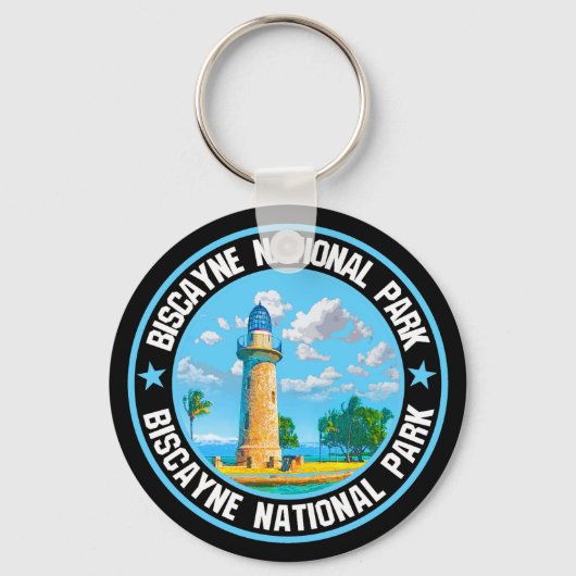 Nationaal Park Biscayne Sleutelhanger (Voorkant)