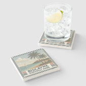 Nationaal Park Biscayne Stenen Onderzetter (Zijkant)