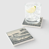 Nationaal Park Biscayne Stenen Onderzetter (Zijkant)