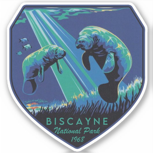 Nationaal Park Biscayne Sticker (Voorkant)
