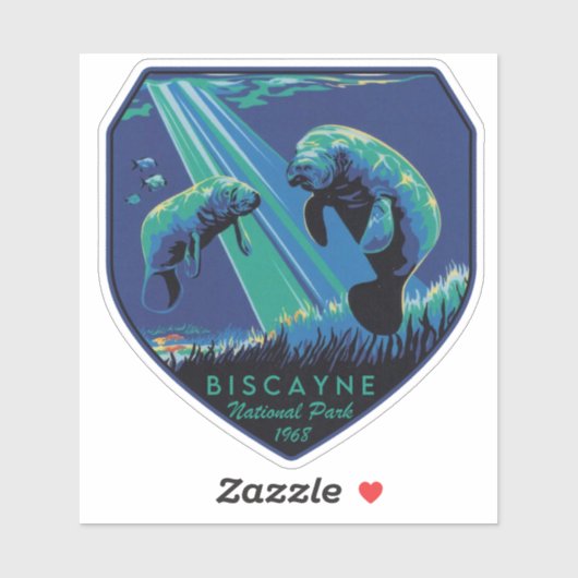 Nationaal Park Biscayne Sticker (Vel)