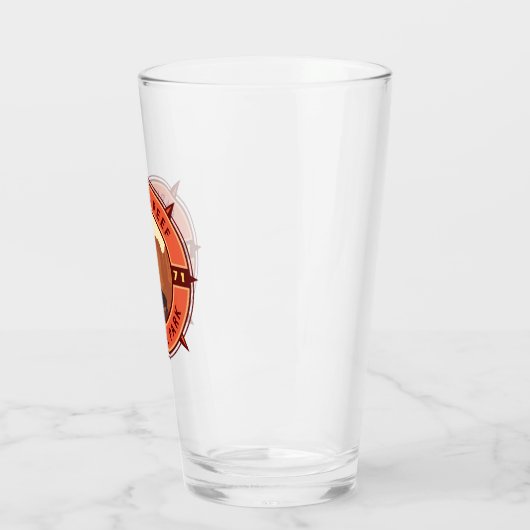 Nationaal Park Bison Retro Compass Glas (Links)