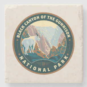 Nationaal park Black Canyon Stenen Onderzetter