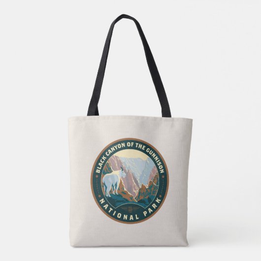 Nationaal park Black Canyon Tote Bag (Achterkant)