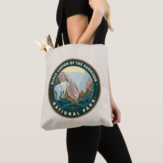 Nationaal park Black Canyon Tote Bag (Dichtbij)