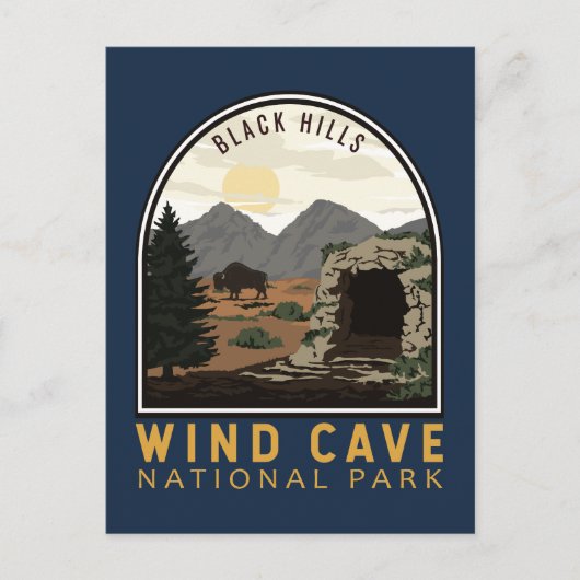 Nationaal park Black Hills  Emblem Briefkaart (Voorkant)