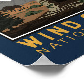 Nationaal park Black Hills  Emblem Poster (Hoek)