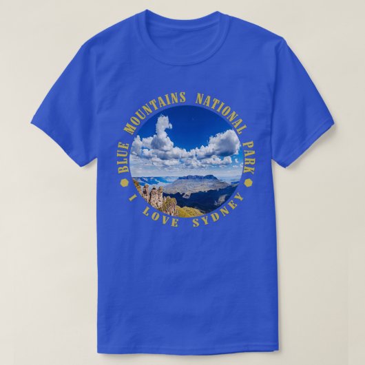 Nationaal park Blauwe bergen 1 T-shirt (Design voorkant)