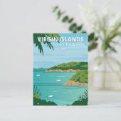 nationaal park Boating Maagdeneilanden Briefkaart (Staand voorkant)