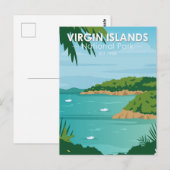 nationaal park Boating Maagdeneilanden Briefkaart (Voorkant / Achterkant)