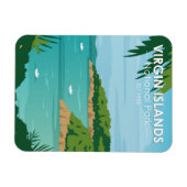 nationaal park Boating Maagdeneilanden Magneet (Horizontaal)