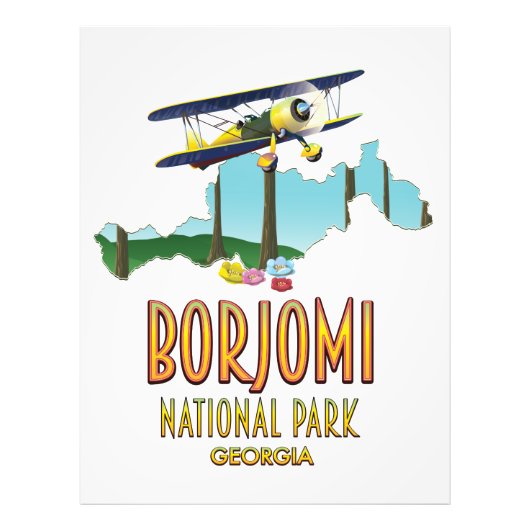 Nationaal park Borjomi Georgia Foto Afdruk (Voorkant)
