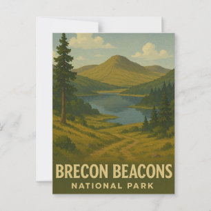 Nationaal park Brecon Beacons Briefkaart