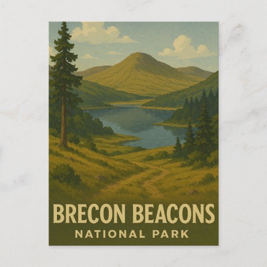 Nationaal park Brecon Beacons Briefkaart (Voorkant)