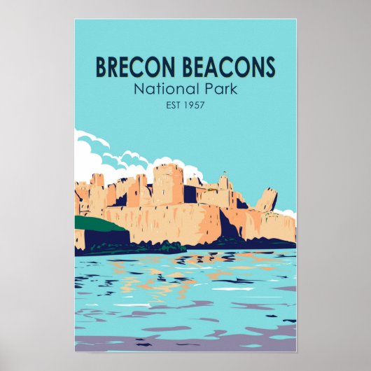 Nationaal park Brecon Beacons Caerphilly Castle Poster (Voorkant)