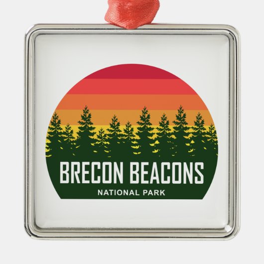 Nationaal park Brecon Beacons Metalen Ornament (Voorkant)
