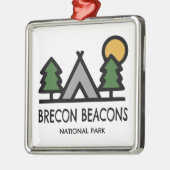 Nationaal park Brecon Beacons Metalen Ornament (Links)