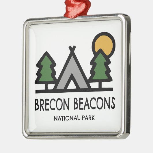 Nationaal park Brecon Beacons Metalen Ornament (Links)