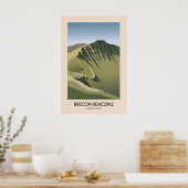 Nationaal park Brecon Beacons Moderne Reisposter Poster (Keuken)