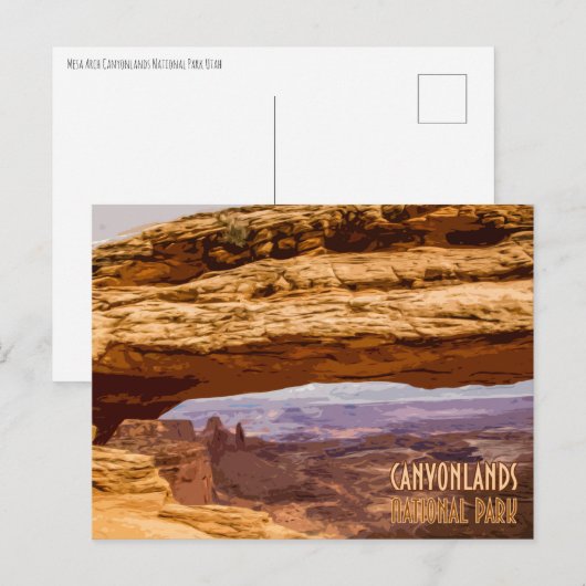 Nationaal Park  Briefkaart Canyonlands (Voorkant / Achterkant)