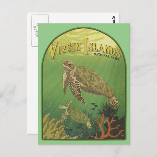 Nationaal Park Briefkaart van de Maagdeneilanden (Voorkant / Achterkant)