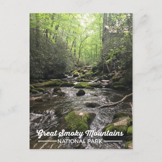 Nationaal Park Briefkaart van het Grote Smoky Moun (Voorkant)