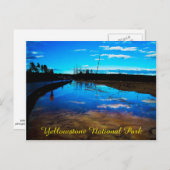 Nationaal park briefkaart Yellowstone (Voorkant / Achterkant)