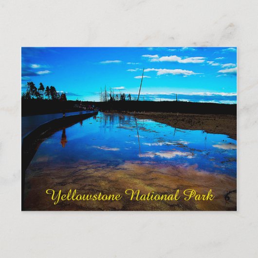 Nationaal park briefkaart Yellowstone (Voorkant)