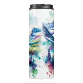 Nationaal park Bright Waterverf Glacier Thermosbeker (Achterkant)