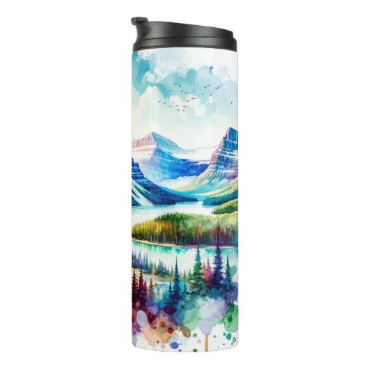 Nationaal park Bright Waterverf Glacier Thermosbeker (Geroteerd rechts)