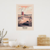 Nationaal park Broads Moderne Reisposter Poster (Keuken)