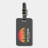 Nationaal Park Bryce Canyon Bagagelabel (Voorkant verticaal)