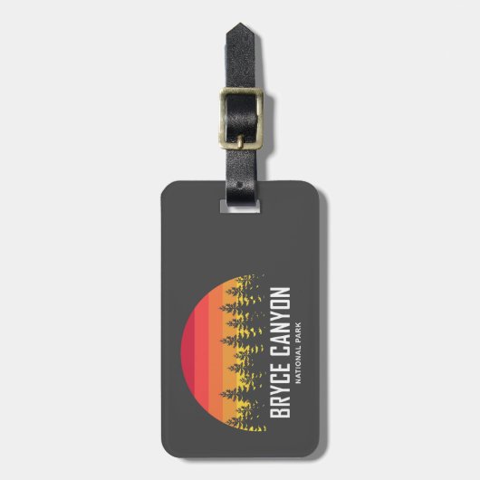 Nationaal Park Bryce Canyon Bagagelabel (Voorkant verticaal)