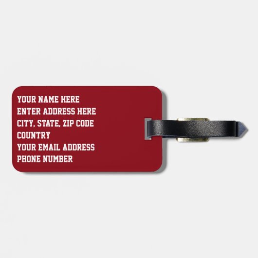 Nationaal Park Bryce Canyon Bagagelabel (Achterkant horizontaal)