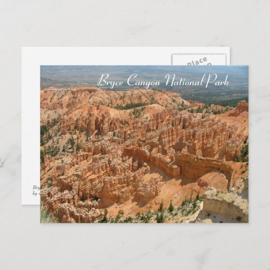 Nationaal Park Bryce Canyon Briefkaart (Voorkant / Achterkant)