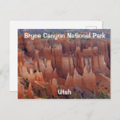 Nationaal Park Bryce Canyon Briefkaart (Voorkant / Achterkant)