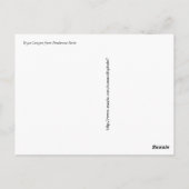 Nationaal Park Bryce Canyon Briefkaart (Achterkant)