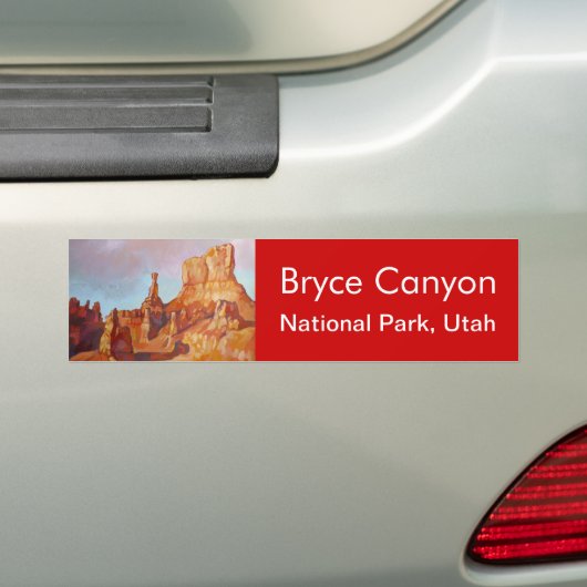 Nationaal Park Bryce Canyon Bumpersticker (Op auto)