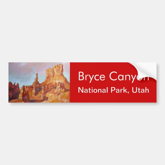 Nationaal Park Bryce Canyon Bumpersticker (Voorkant)
