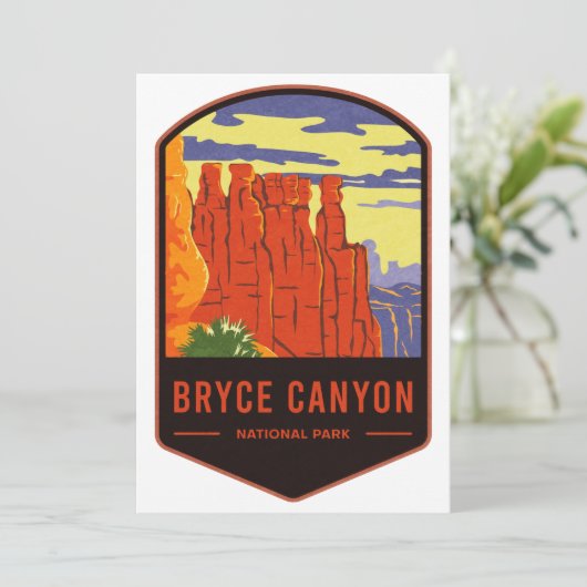 Nationaal Park Bryce Canyon Feestdagenkaart (Staand voorkant)