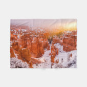 Nationaal Park Bryce Canyon Fleece Deken (Voorkant (Horizontaal))