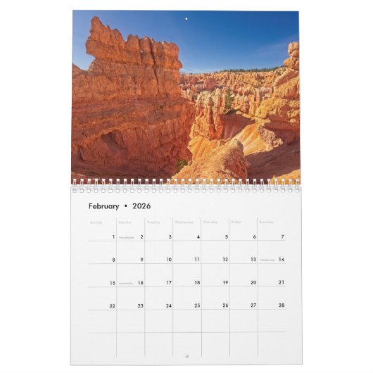 Nationaal Park Bryce Canyon Kalender