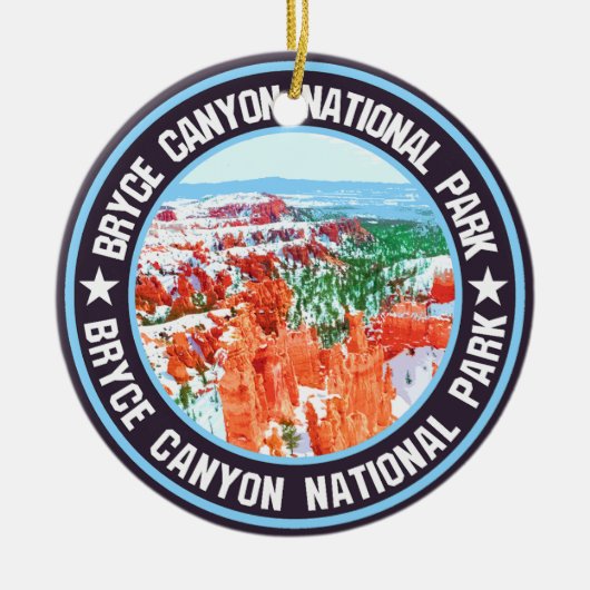 Nationaal Park Bryce Canyon Keramisch Ornament (Voorkant)