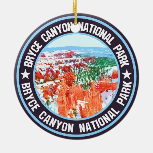 Nationaal Park Bryce Canyon Keramisch Ornament (Achterkant)
