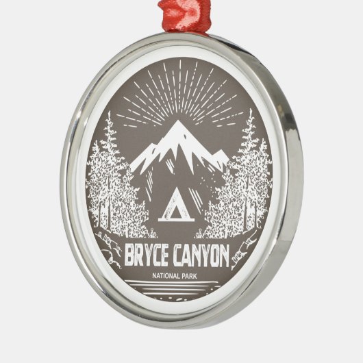 Nationaal Park Bryce Canyon Metalen Ornament (Links)
