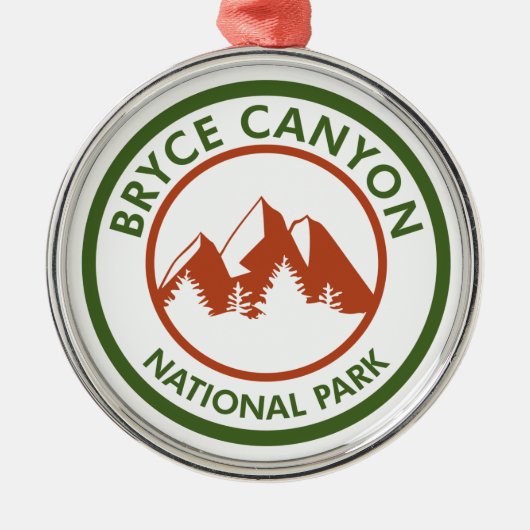 Nationaal Park Bryce Canyon Metalen Ornament (Voorkant)
