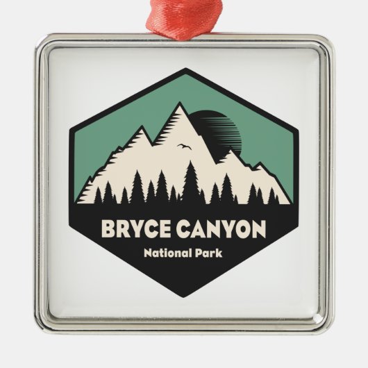 Nationaal Park Bryce Canyon Metalen Ornament (Voorkant)