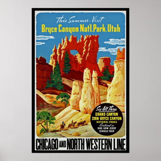 Nationaal Park Bryce Canyon Poster (Voorkant)
