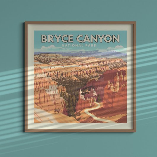 Nationaal Park Bryce Canyon Poster